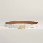 My H belt buckle & Reversible leather strap 24 mm - Image 2